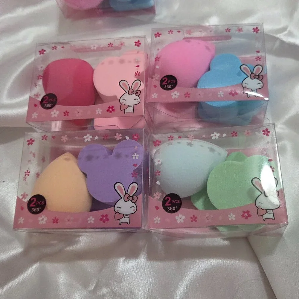 2 Pkg X 4pcs Powder Puff Makeup Sponge